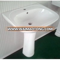 ceramic bathroom sink for two piece pedestal basin