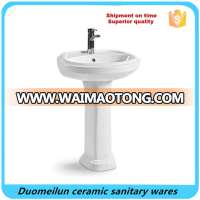 Fashion white full pedestal basin sink decoration