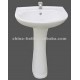 Wash basin with pedestal