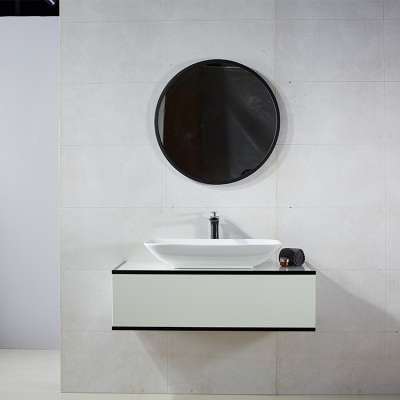 Foshan Modern Design Bathroom vanity Wall Mounted Cabinet Stainless Steel Bathroom Vanity