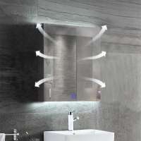 Sensor touch LED bathroom Mirror Cabinet Illuminated Lighted Wall Mounted Mirror cabinet Defogger Mirror