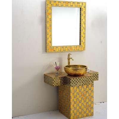 Novel Design Fashion Luxury Bathroom Cabinet Basin Vanity unit Mirror Cabinets